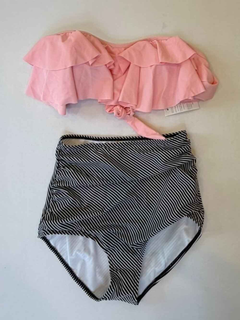 NWT Cocoship Retro Flounce High Waisted Bikini Size 6